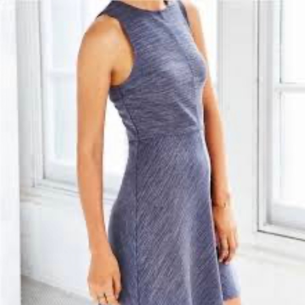 URBAN OUTFITTERS COOPERATIVE Women’s Blue Fit & Flare Exposed Zipper Dress Sz M